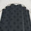 Thumbnail: Black Flower Stencil on Blue Gray Shower Curtains