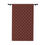 Thumbnail: White Stencil on Maroon Background Window Curtains (1 Piece)