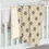 Thumbnail: Cream and Black Stencil Sherpa Fleece Blanket