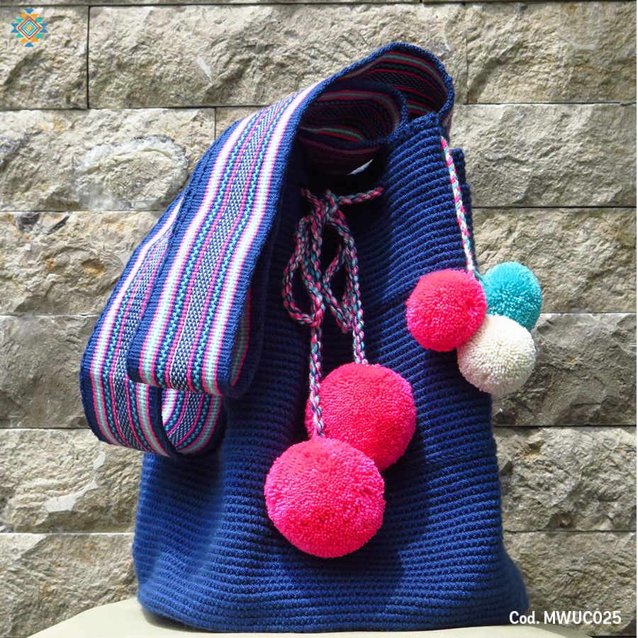 Wayuu Unicolor Azul Indigo