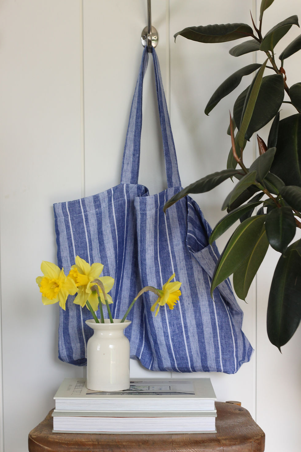 Linen Beach Tote