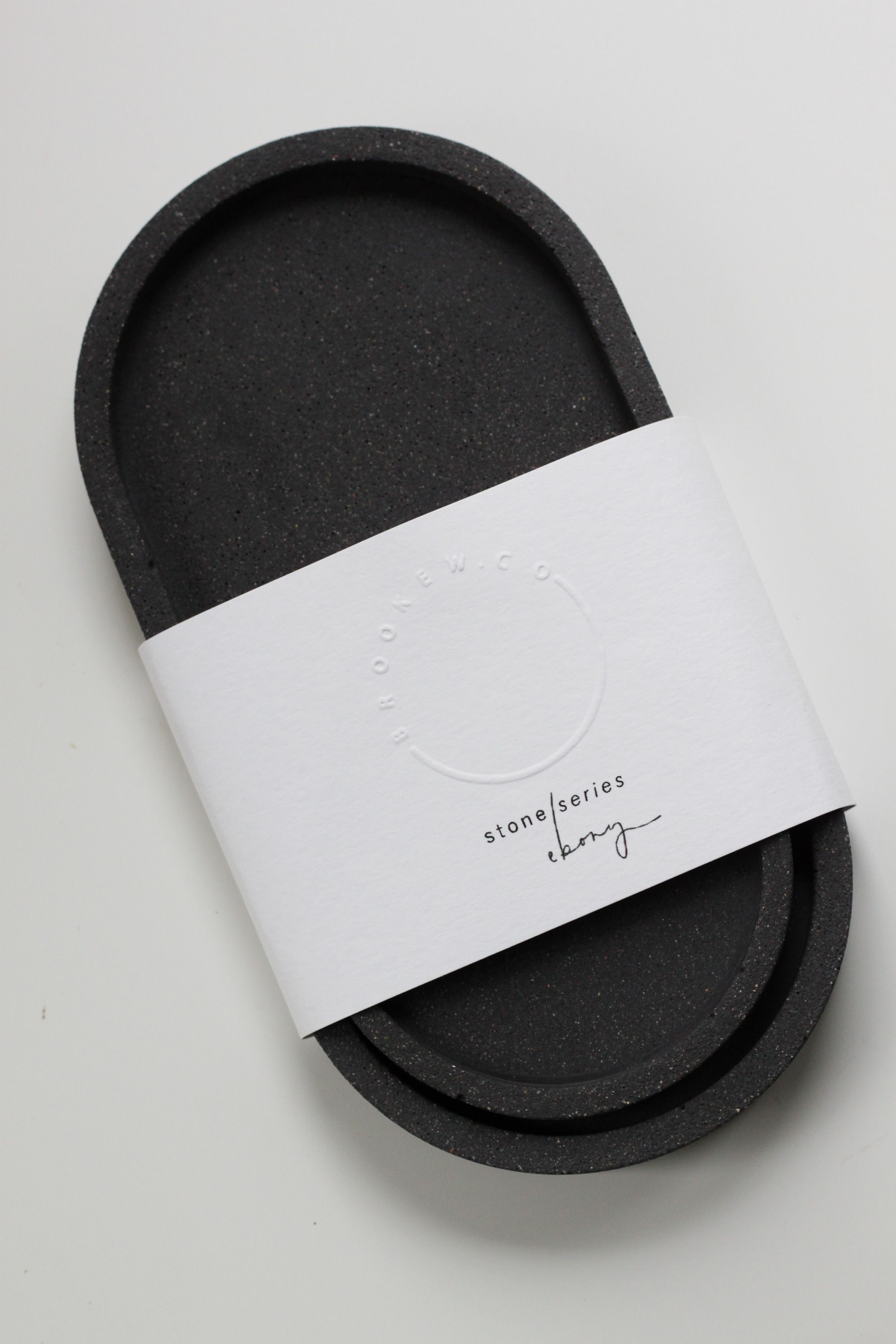 Oval Tray Set - Ebony