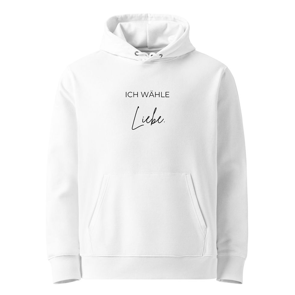 Miniaturbild: Soul-Hoodie "Ich wähle Liebe" - Dein Bio-Begleiter