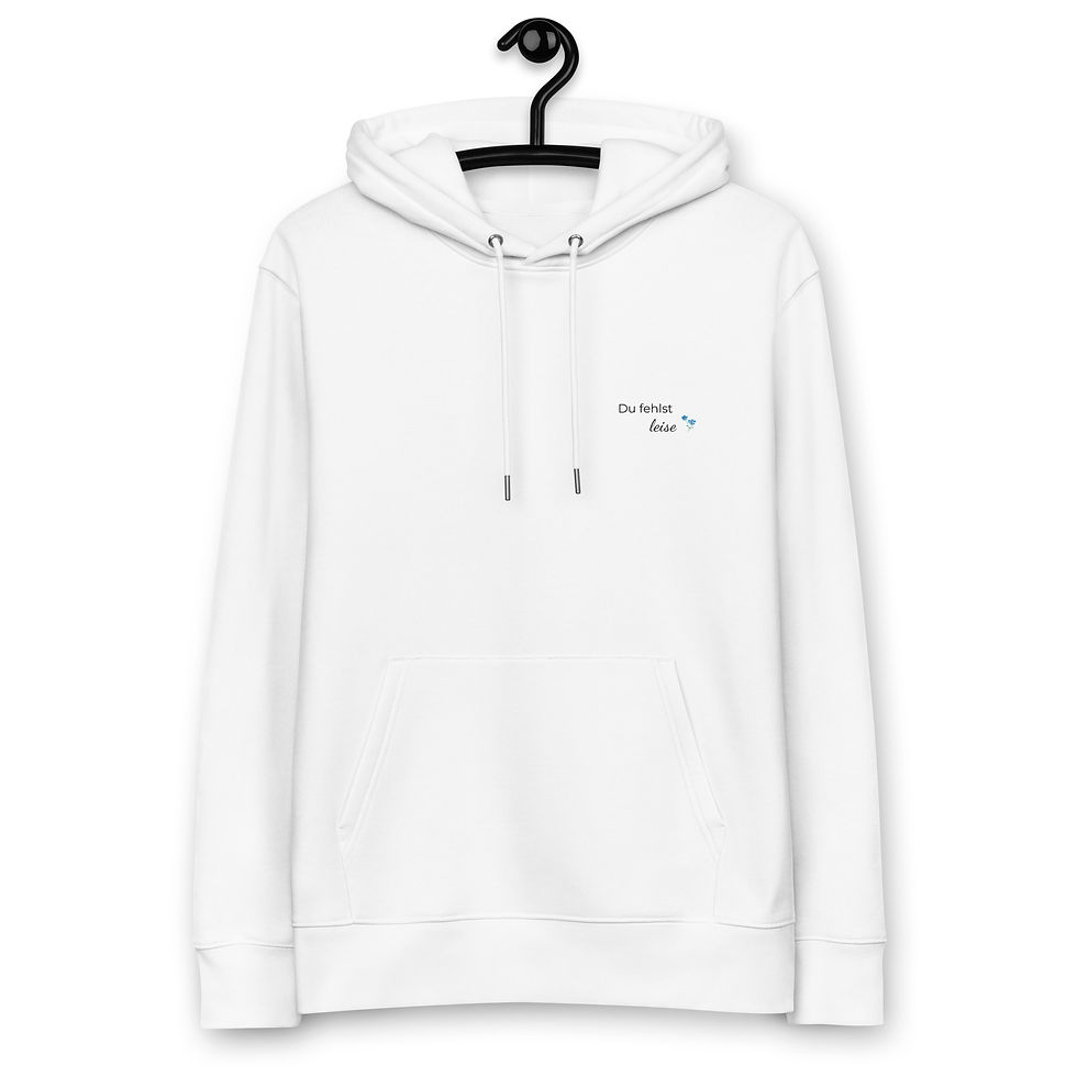 Miniaturbild: Soul-Hoodie „Du fehlst leise“ – Dein Bio-Begleiter
