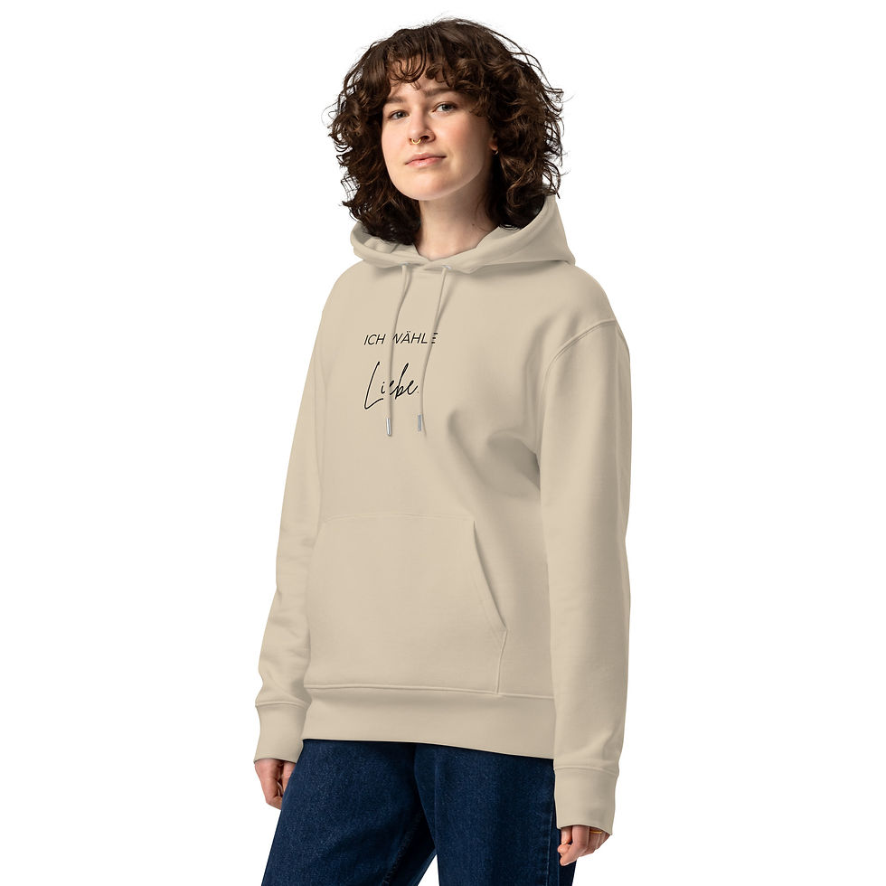 Miniaturbild: Soul-Hoodie "Ich wähle Liebe" - Dein Bio-Begleiter