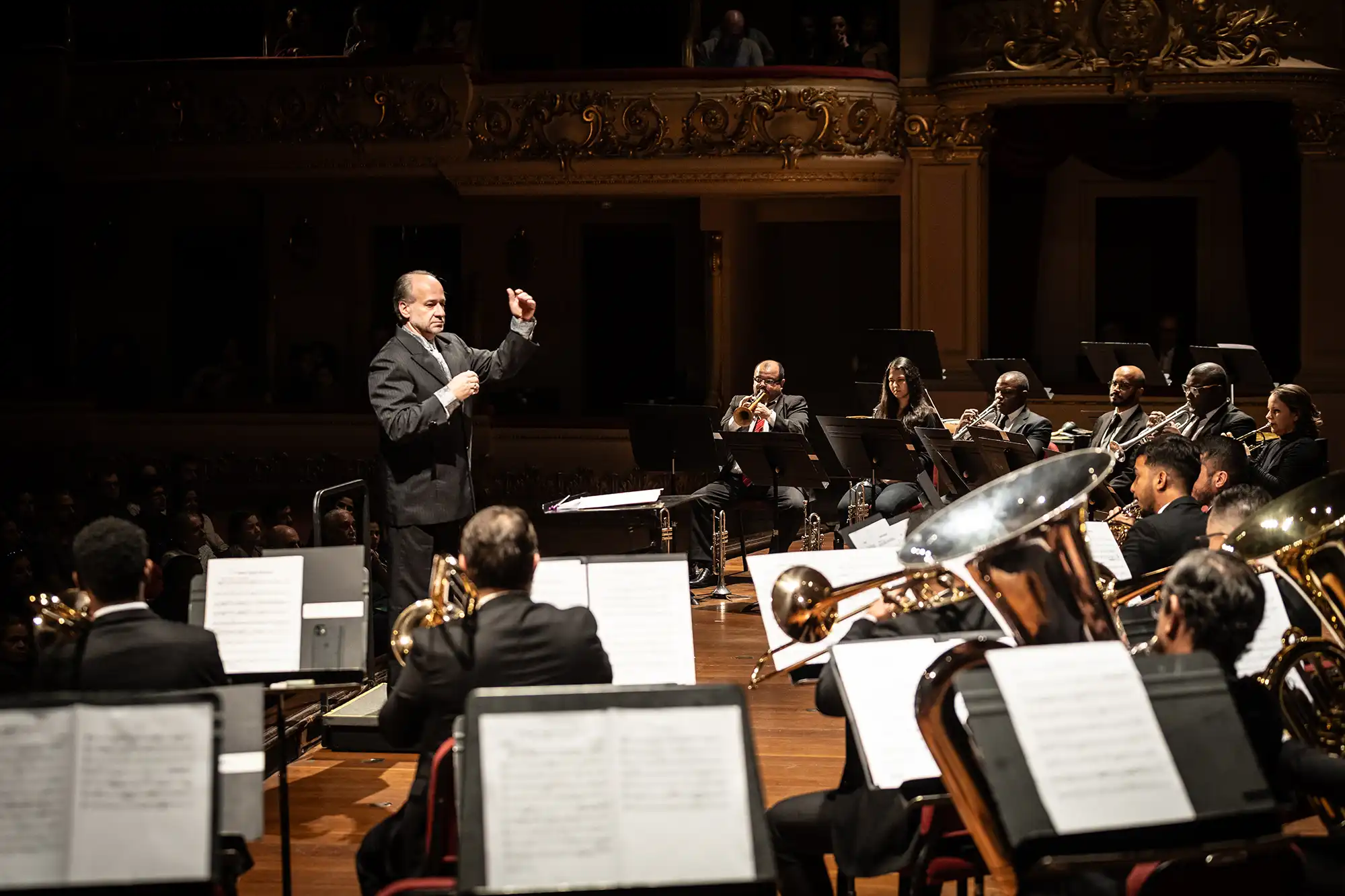 naipe de metais da Orquestra Sinfônica Brasileira