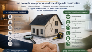 Une nouvelle voie pour résoudre certains litiges de construction : l'instruction conventionnelle.