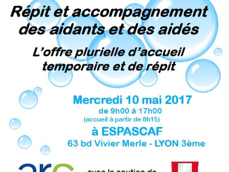 Journée répit et accompagnement des aidants et des aidés