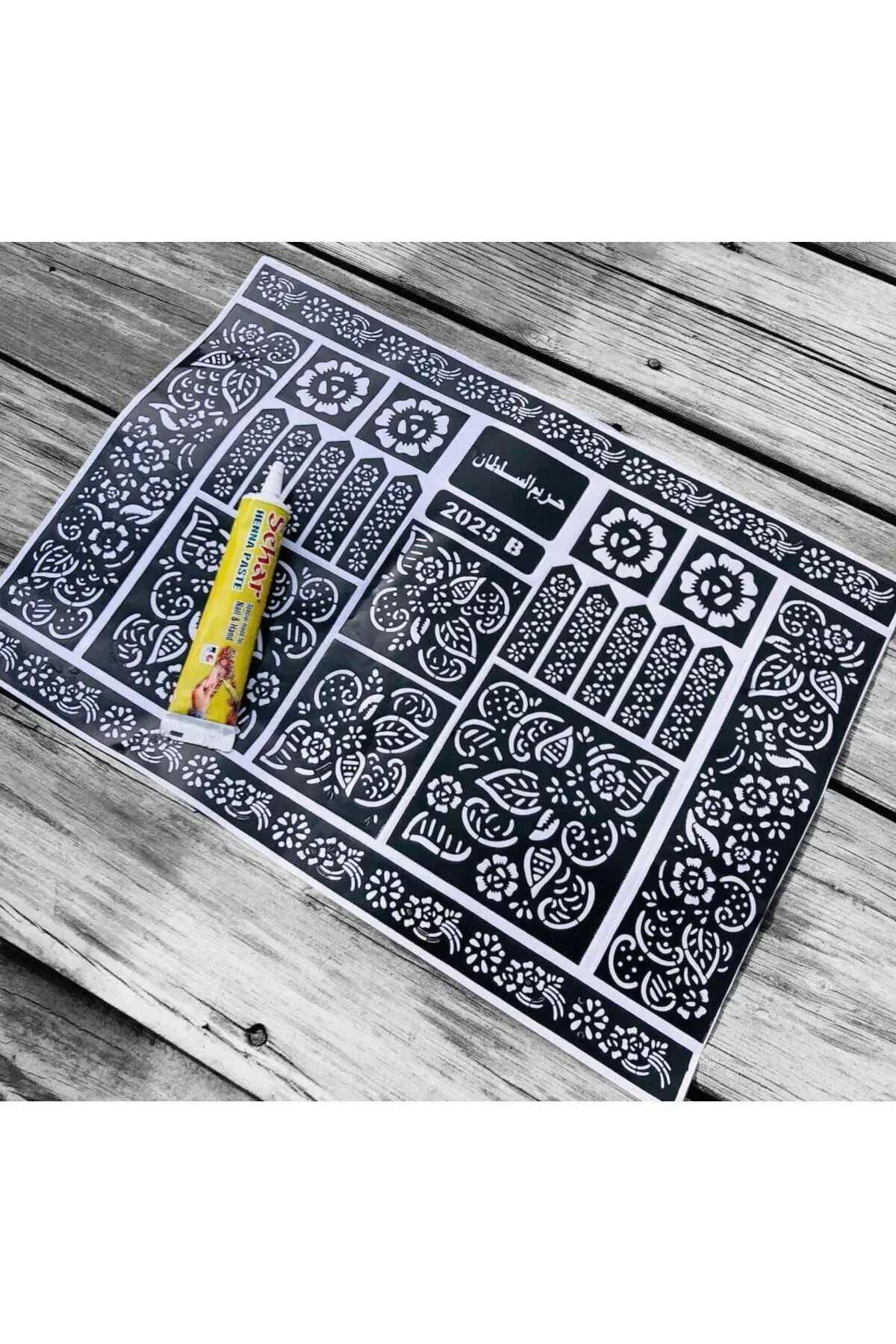 HİNT KINASI EL DESENİ (1 YAPRAK)