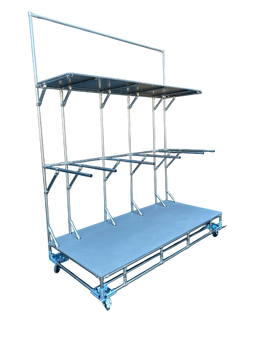 Chariot plancher inox