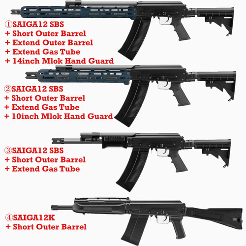 FCW TM Saiga 12K Shotgun Short Barrel Combination Set