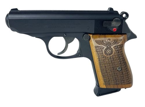 Kimpoi Maruzen Walther PPK Hand Carved Wood Grip Type B (Nazx Logo