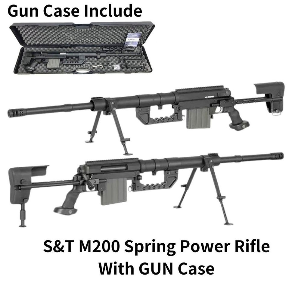 Thumbnail: S&T Chey-Tac M200 Spring Sniper Rifle BK with Gun Case