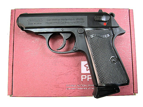 トイガン MARUZEN Walter NEW PPK/S Maruzen PPK/S Walther Green Gas Airsoft Pistol - Black Metal