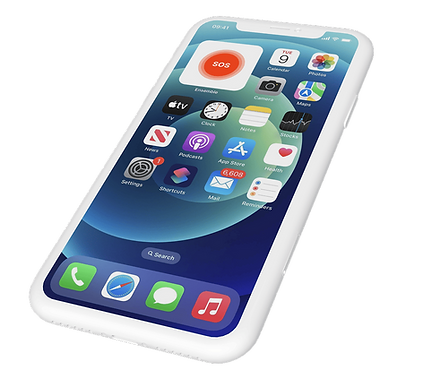 Smartphone avec widget SOS
