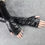 Thumbnail: Zuriel Fingerless Gloves - Vegan Leather