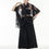Thumbnail: Hayato Sheer Leaf Blouse - Black