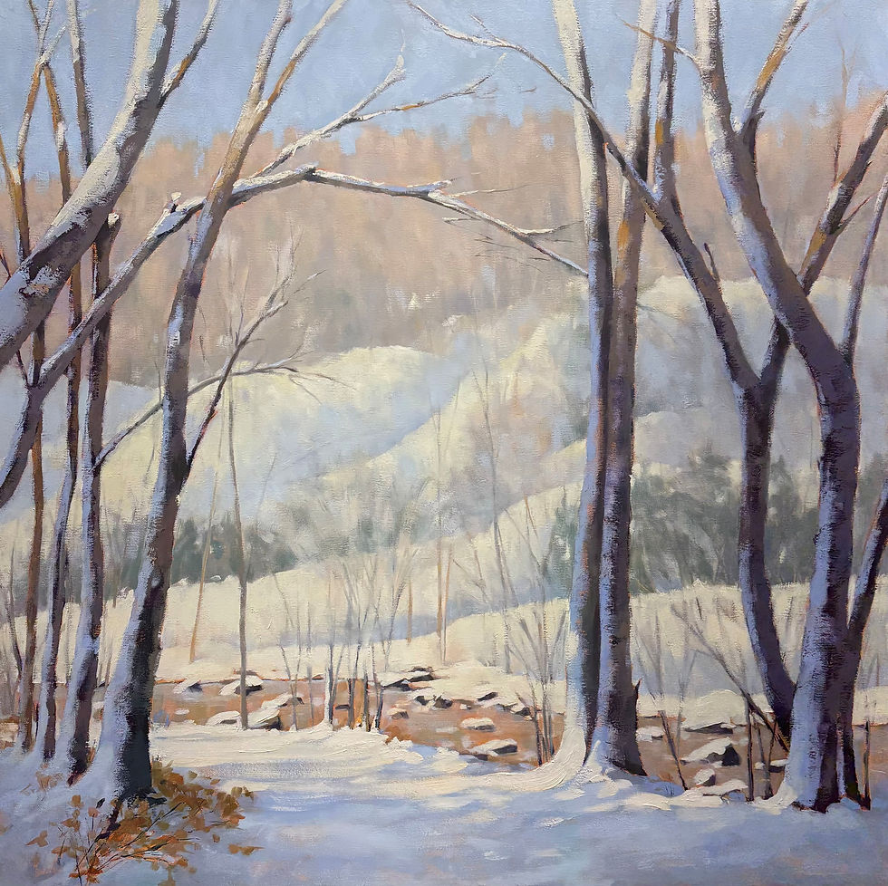 Follow the Winter Creek 36x36