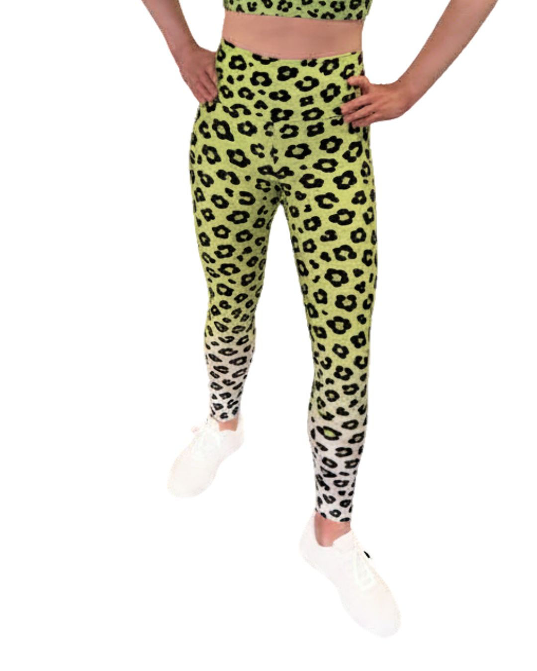 Lime Leopard Leggings/by Goo