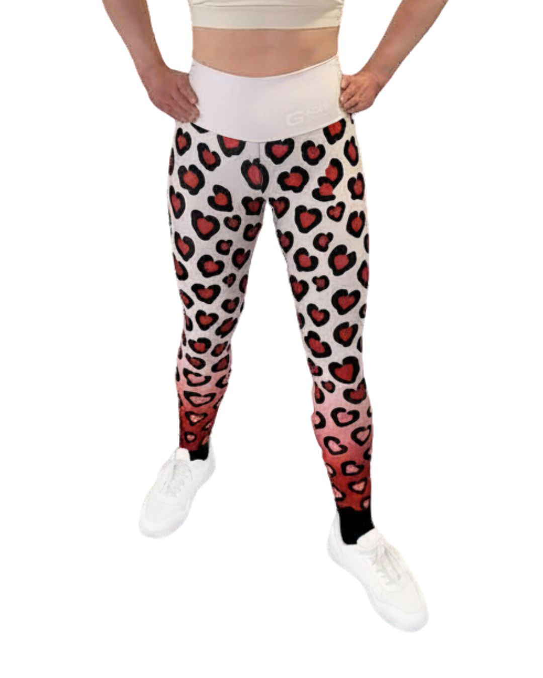 Heart Leopard Leggings/by Goo