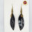 Thumbnail: Bone and Brass teardrop earrings