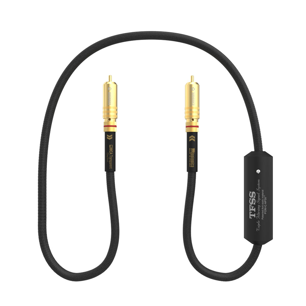 Miniature : Audiomica Laboratory-  Mica Transparent RCA Interconnect Cable