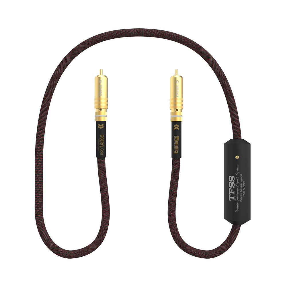 Miniaturebillede: Audiomica Laboratory - Beryl Gold RCA/XLR-forbindelse