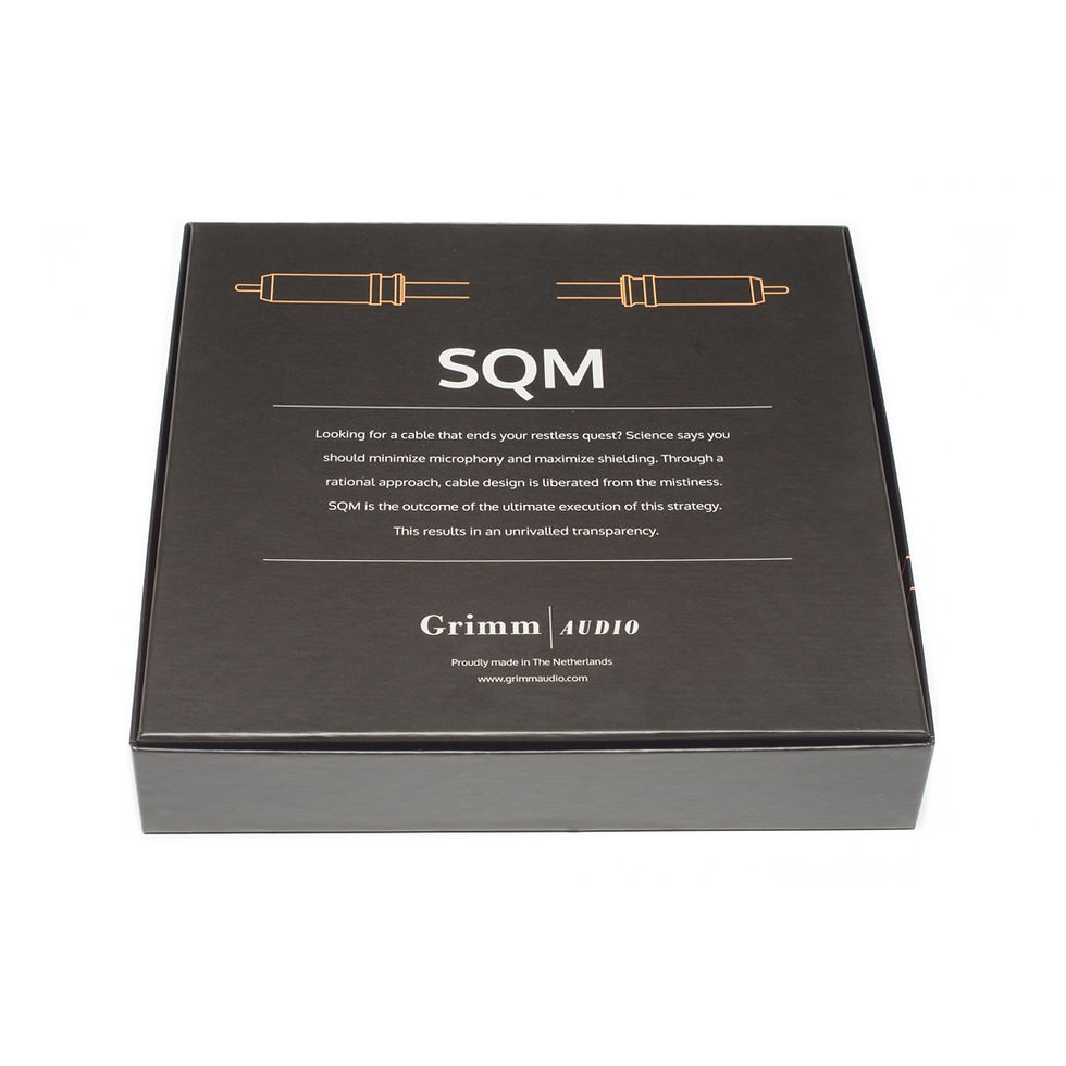 Miniaturebillede: Grimm Audio SQM - Highend RCA Interconnect Cable, 1 Meter