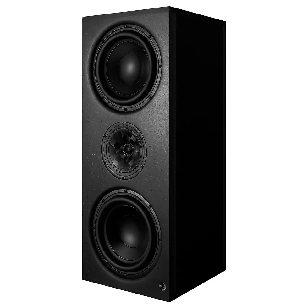 Ex Machina Arcturus active main studio monitor with dual bass drivers and coaxial midrange and tweeter