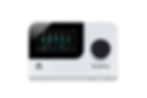 Apogee Symphony Desktop USB‑C audio interface, front view with touchscreen and main control w of desktop unit with color disp