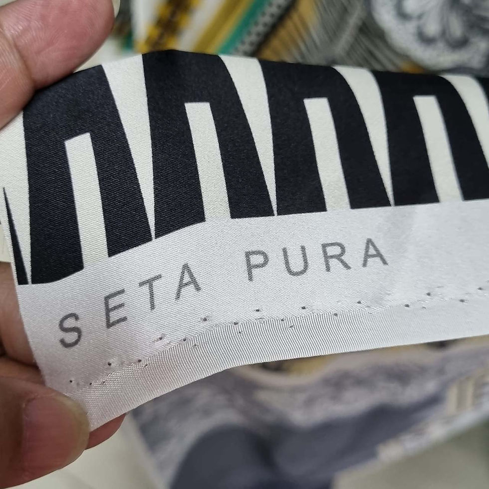 Thumbnail: ผ้าไหมอิตาลี 100% แบรนด์ SETA PURA (ราคายกชิ้น)