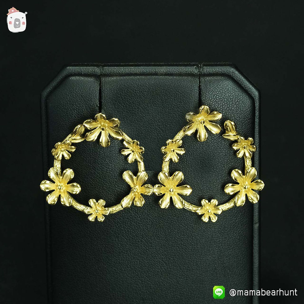 Thumbnail: ต่างหูเจาะ flower loop