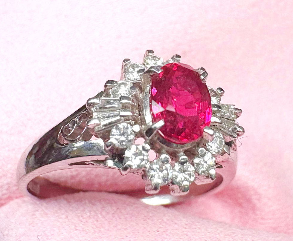 【J&M】大切なルビーリングのお修理💍 プラチナの輝きが完全復活✨