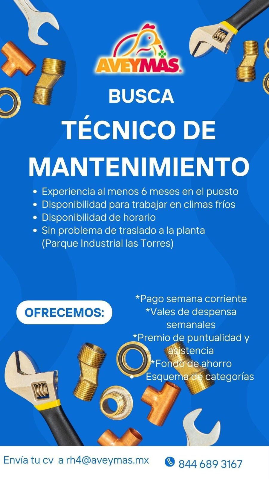 Técnico de mantenimiento. AVEYMAS. Saltillo