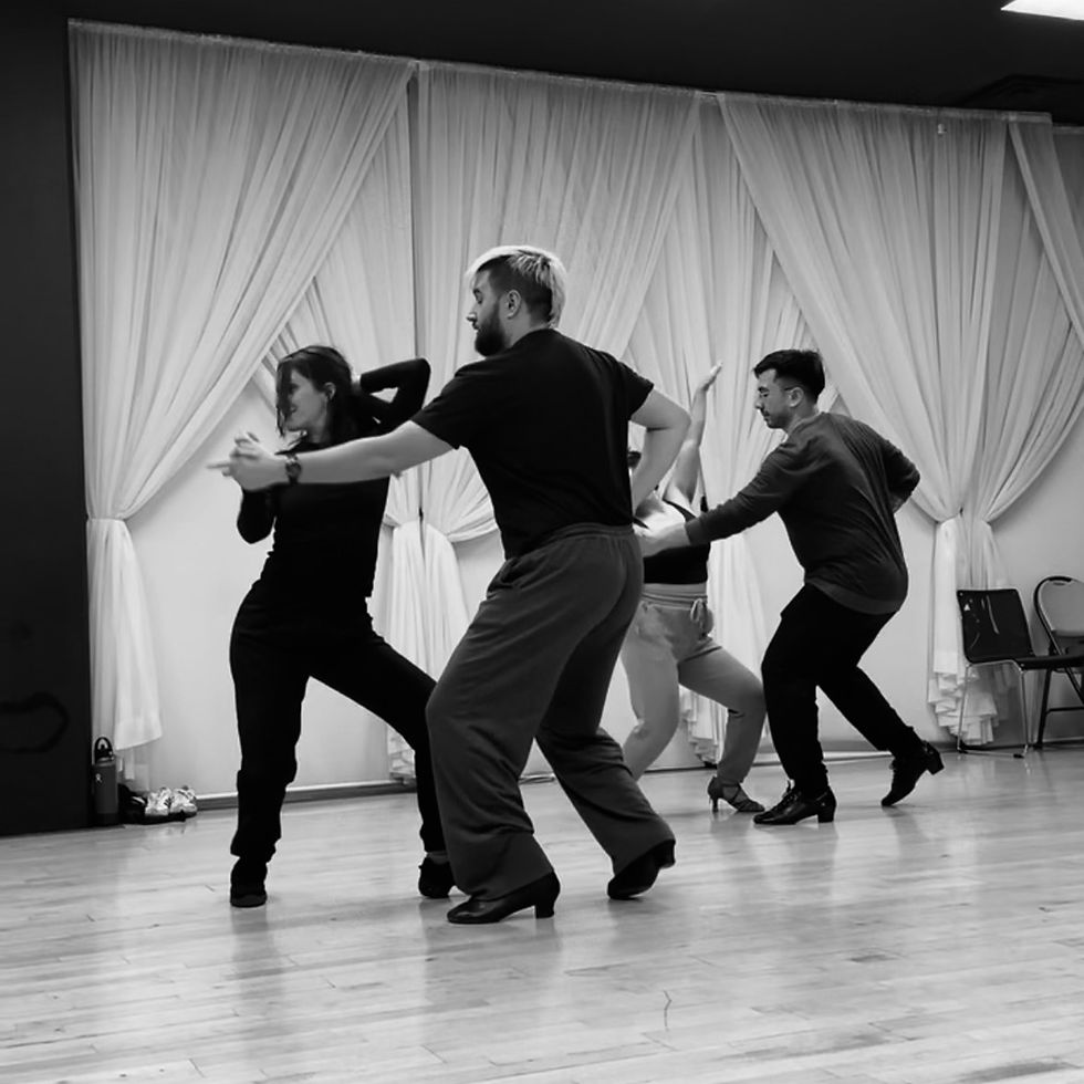 Eye-level view of a lively dance floor with people enjoying themselves