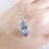 Thumbnail: Aquamarine, Tanzanite and Diamond Pendant in White Gold