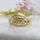 Thumbnail: Diamond Set Leaf-Design Ring in Yellow Gold