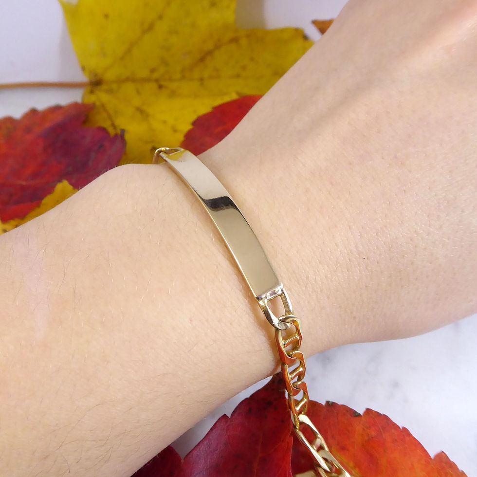 Thumbnail: Vintage Yellow Gold ID Bracelet