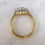 Thumbnail: Diamond Three Stone Ring in Yellow Gold