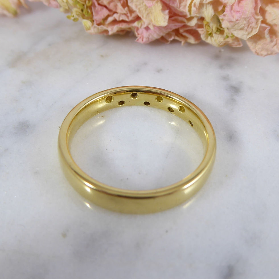 Thumbnail: Diamond Set Eternity Ring in Yellow Gold