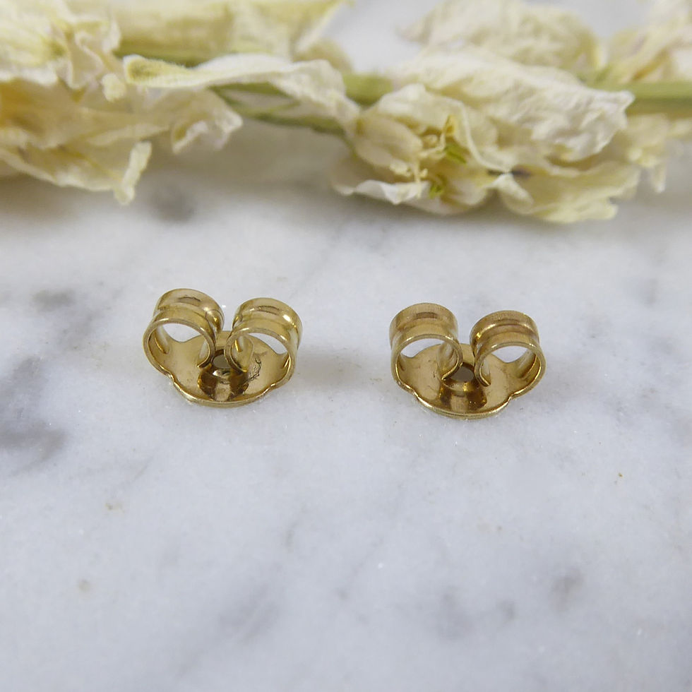 Thumbnail: Peridot and Citrine Stud Earrings in Yellow Gold