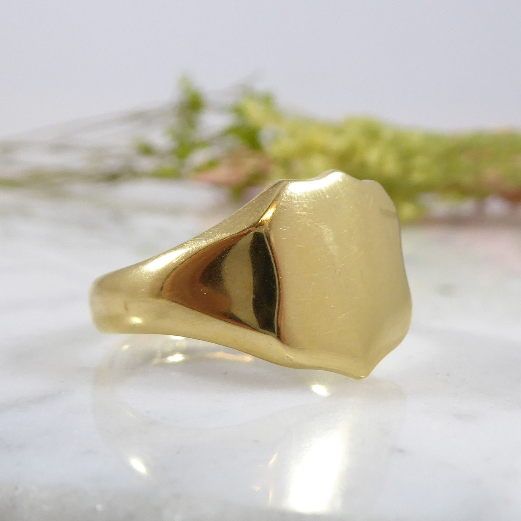 Signet Ring In Yellow Gold