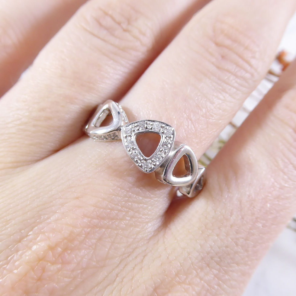 Thumbnail: Contemporary Diamond Set Ring in White Gold