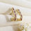 Thumbnail: Ruby and Diamond Earrings in Yellow Gold