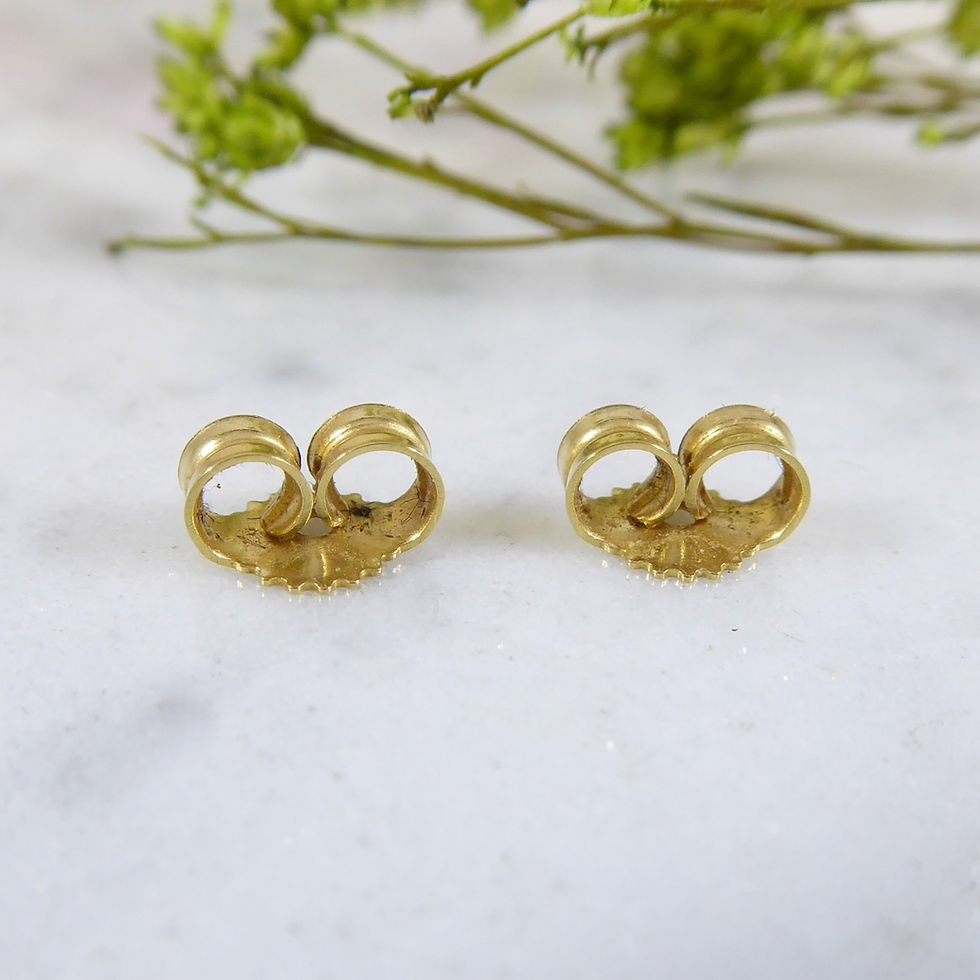 Thumbnail: Solitaire Diamond Stud Earrings with Marquise Diamonds, Yellow Gold
