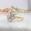 Thumbnail: Diamond Cluster Ring in Yellow Gold