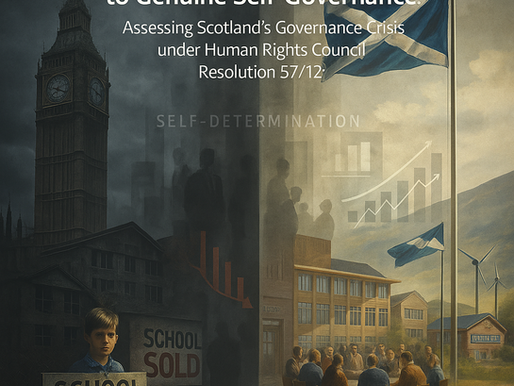 JPTi Submits UN Report on Scotland’s Governance Crisis: From Structural Inequality to Genuine Self-Governance