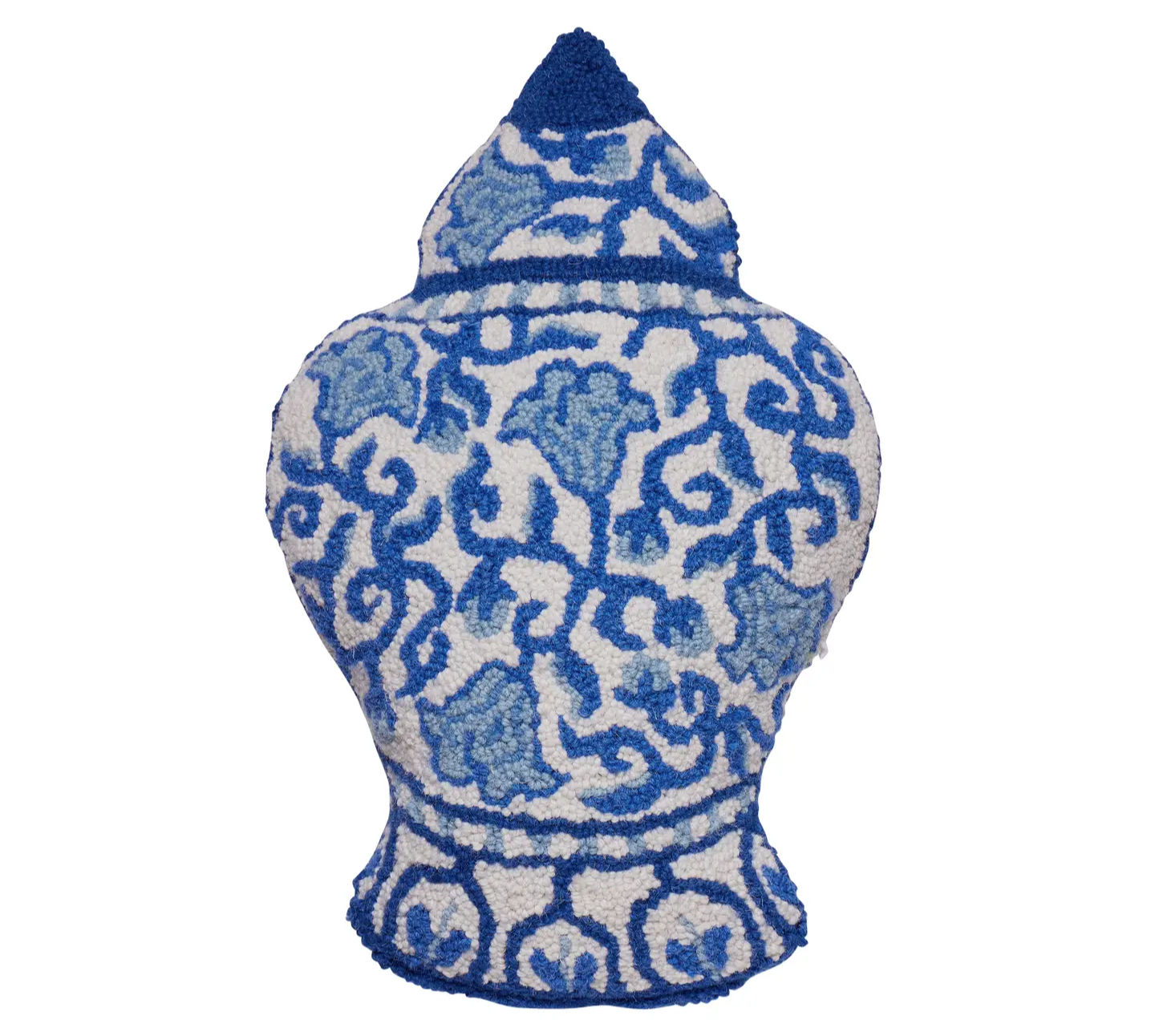 Chinoiserie Vase-Shaped Hooked Pillow