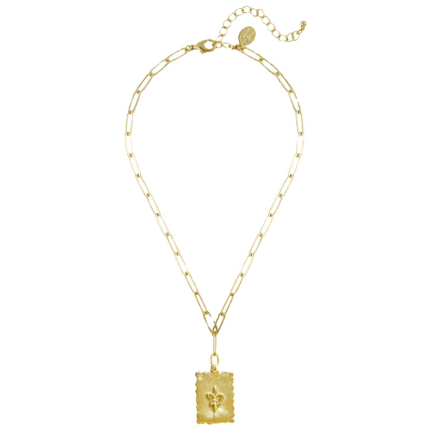 Susan Shaw - Fleur de Lis Stamp Necklace