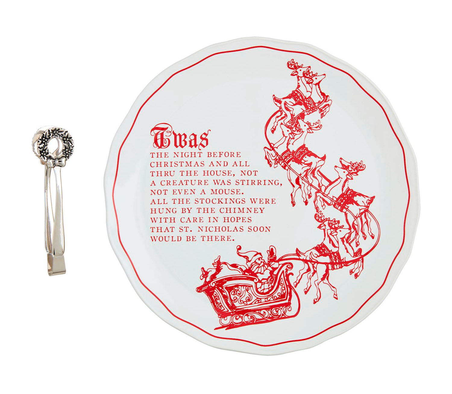 Mud Pie - Twas the Night Before Christmas Platter Set